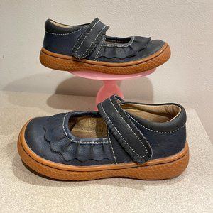 LIVIE & LUCA RUCHE CLASSIC MARY JANE 8C NAVY BLUE